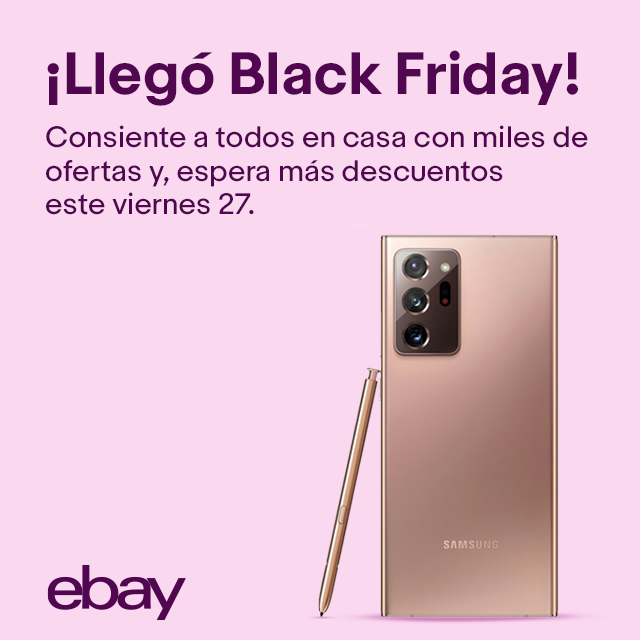 eBay revela ofertas y beneficios para los compradores mexicanos en Black Friday 2020